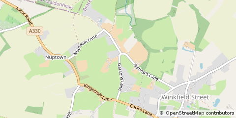 Map of Bracknell, Berkshire