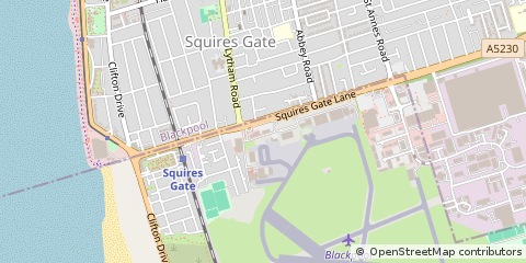 Map of Blackpool, Lancs