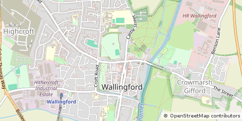 Map of Wallingford, Oxfordshire