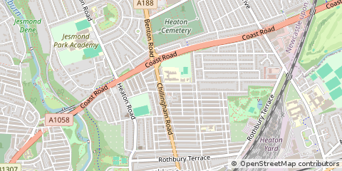 Map of Newcastle Upon Tyne