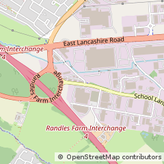 Map of Prescot, Merseyside