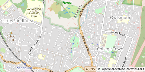 Map of Sandhurst