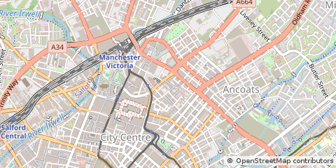 Map of Manchester