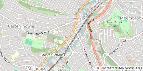 Map of Sheffield