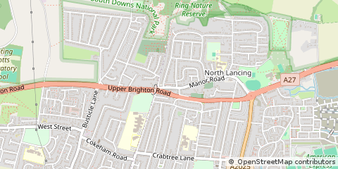 Map of Lancing