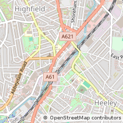 Map of Sheffield, South Yorkshire