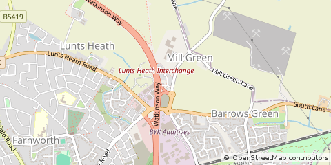 Map of Widnes
