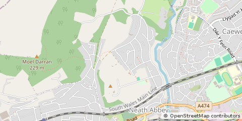 Map of Neath Abbey