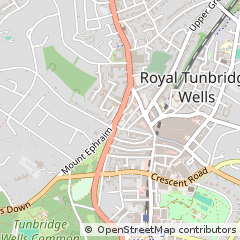 Map of Tunbridge Wells, Kent