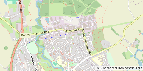 Map of Alcester, Warwickshire