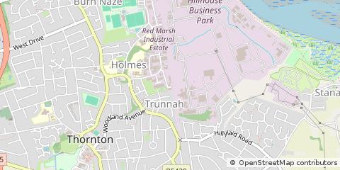 Map of Thornton Cleveleys, Lancashire