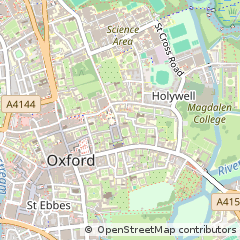 Map of Oxford, Oxfordshire