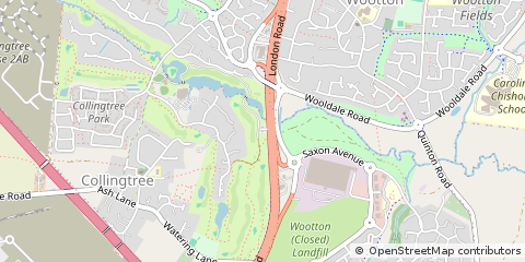 Map of Northampton, Northamptonshire
