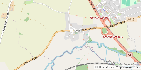 Map of Stamford, Lincolnshire