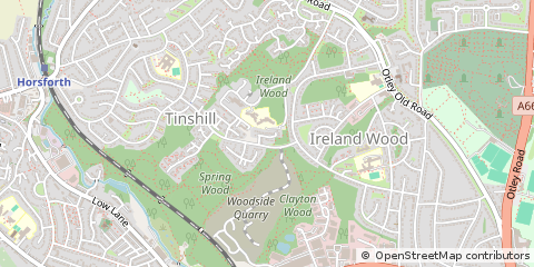 Map of Leeds, West Yorkshire