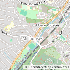 Map of Sheffield