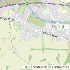 Map of Dewsbury, West Yorkshire