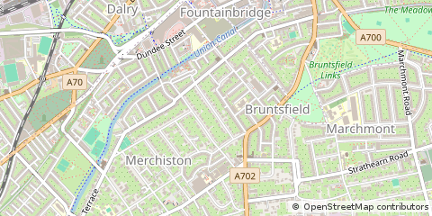 Map of Edinburgh, Midlothian