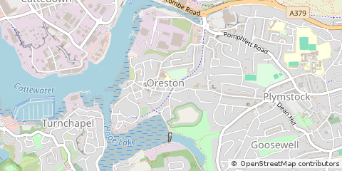 Map of Plymouth, Devon