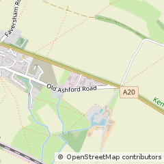 Map of Lenham, Kent