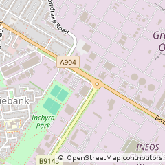 Map of Grangemouth, Stirlingshire