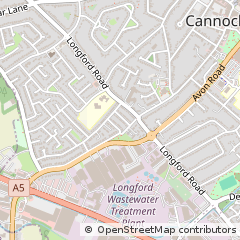 Map of Cannock, Staffordshire