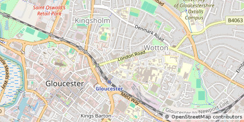 Map of Gloucester, Gloucestershire