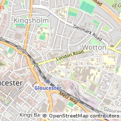 Map of Gloucester, Gloucestershire