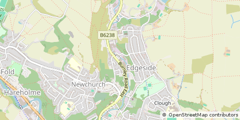 Map of Rossendale, Lancashire