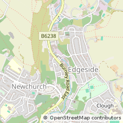 Map of Rossendale, Lancashire