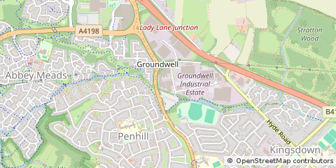 Map of Swindon