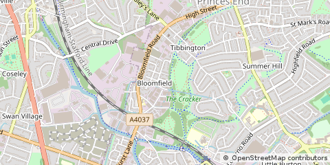 Map of Tipton, West Midlands