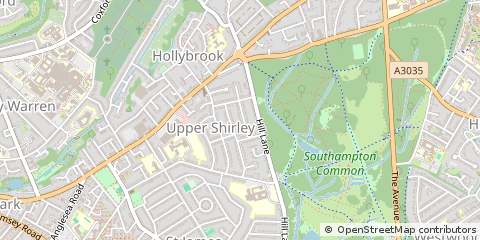 Map of Southampton, Hampshire