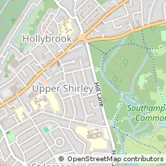 Map of Southampton, Hampshire