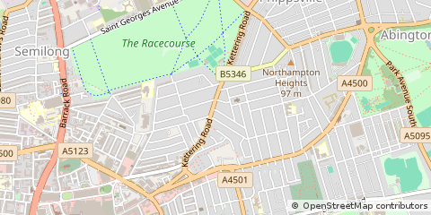 Map of Northampton