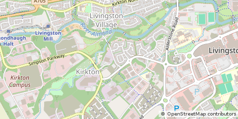 Map of Livingston, West Lothian