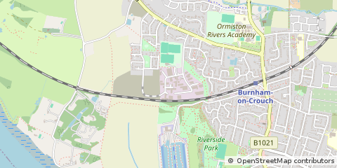 Map of Burnham-on-Crouch