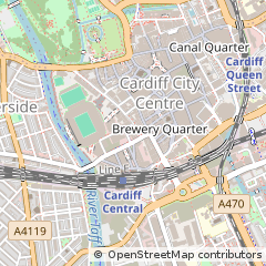 Map of Cardiff