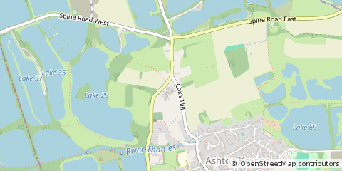 Map of Swindon, Wiltshire