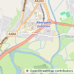 Map of Carmarthen