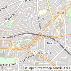 Map of Kingston Upon Thames, Surrey
