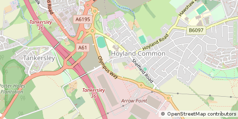 Map of Barnsley
