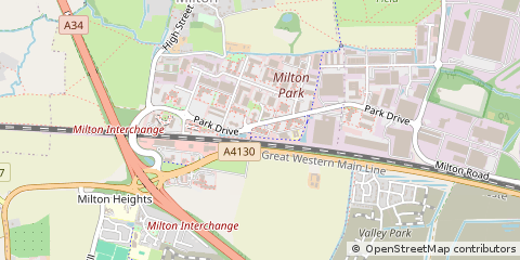Map of Abingdon, Oxfordshire