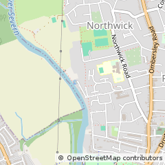 Map of Worcester, Worcestershire