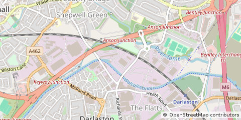 Map of Wednesbury