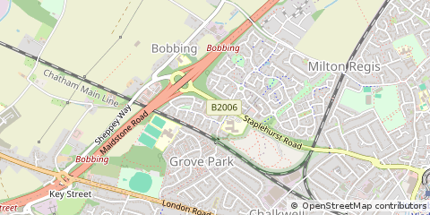 Map of Sittingbourne, Kent