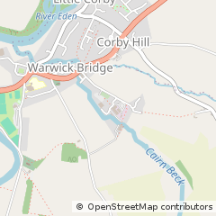 Map of Warwick Bridge, Carlisle