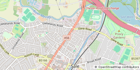 Map of Sale, Cheshire