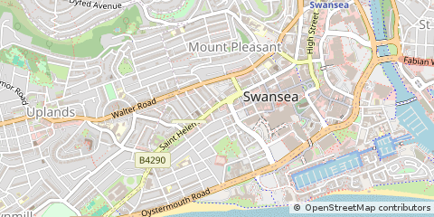 Map of Swansea