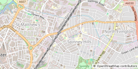Map of Leicester